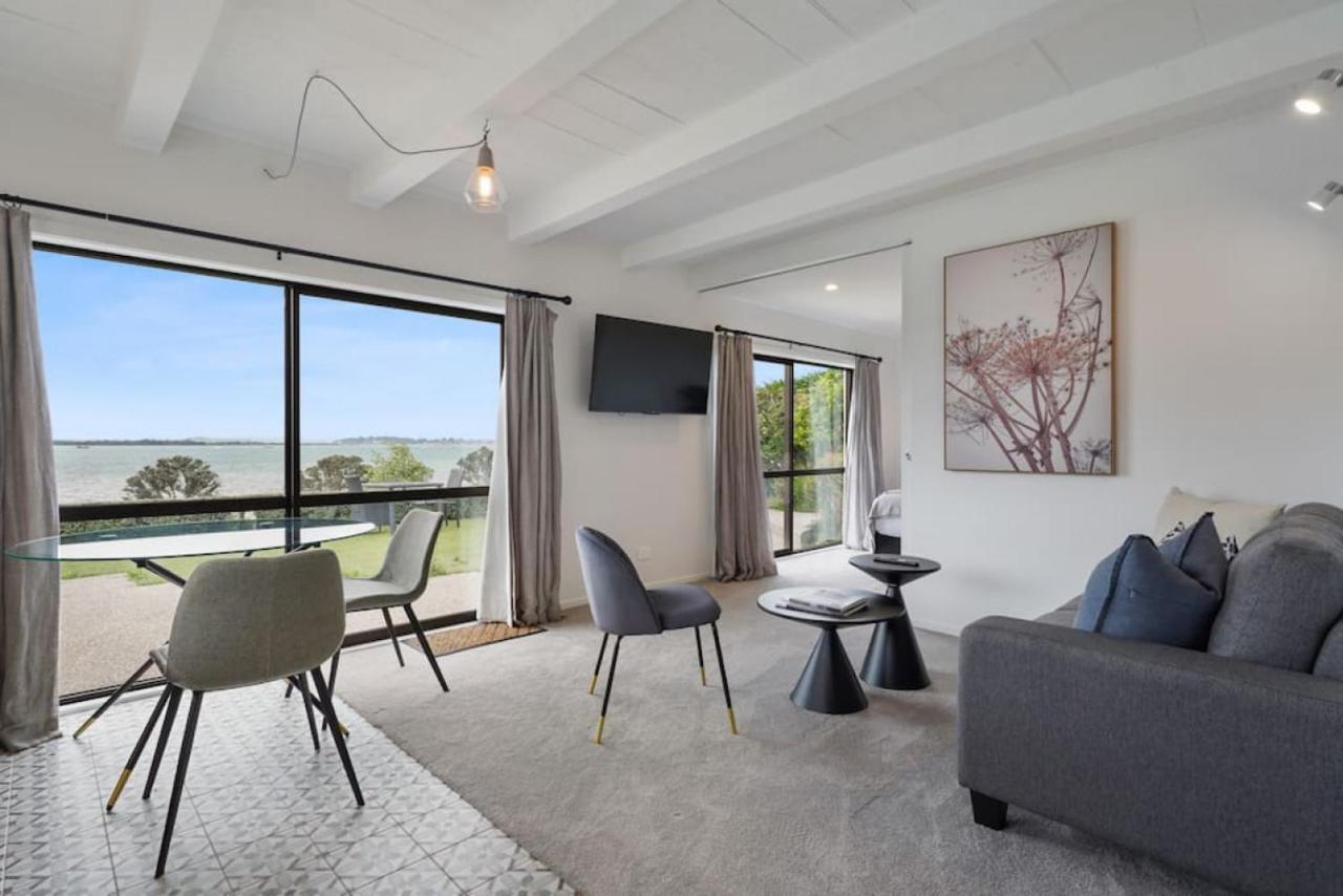 Magnificent Beachfront Mansion - Pool - Fireplace Auckland Luaran gambar